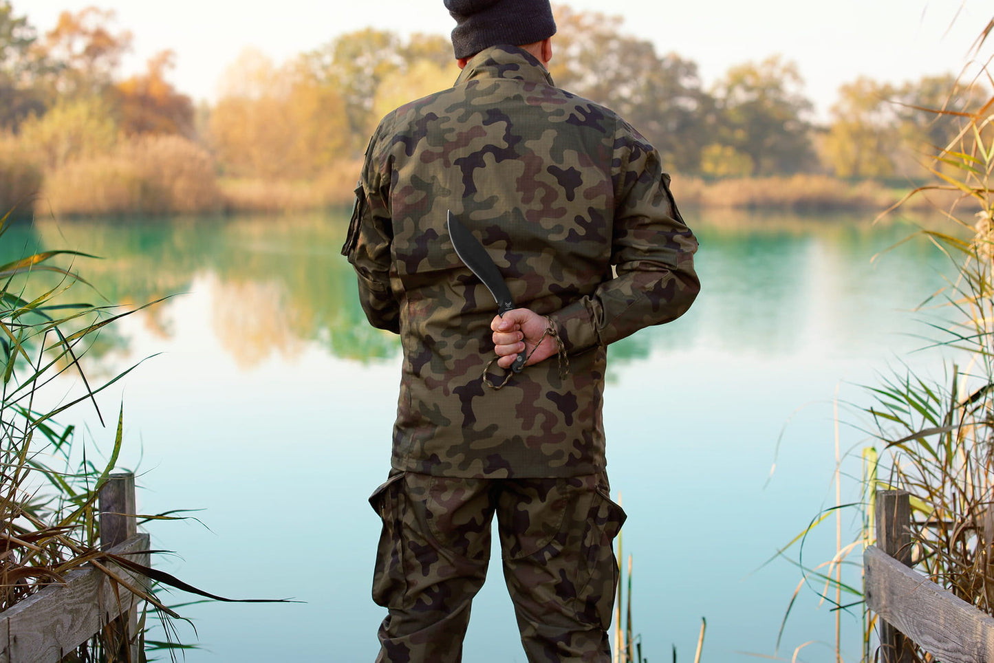 Mačetė Kukri su parakordu - HASTAA