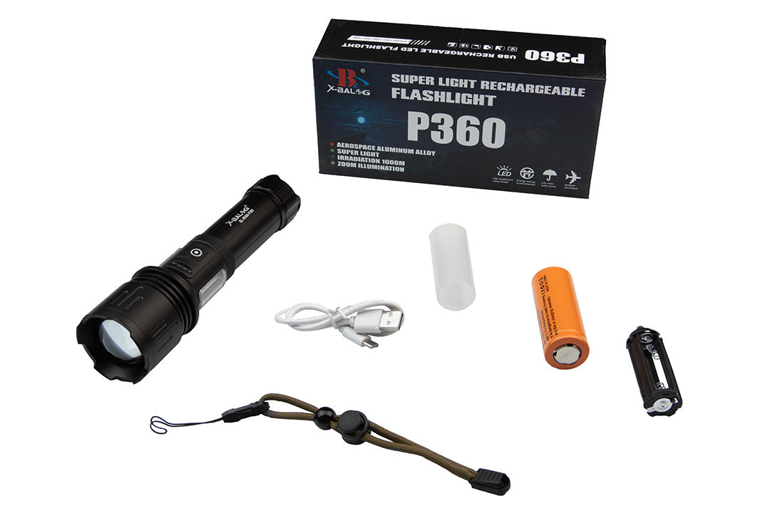 Žibintuvėlis su powerbank ir šoniniu pašvietimu - X-BALOG