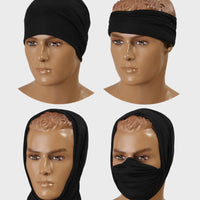 Daugiafunkcinė kaklo mova Juoda - DOMINATOR