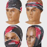 Daugiafunkcinė kaklo mova Raudonas Printas - DOMINATOR