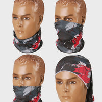 Daugiafunkcinė kaklo mova Raudonas Printas - DOMINATOR