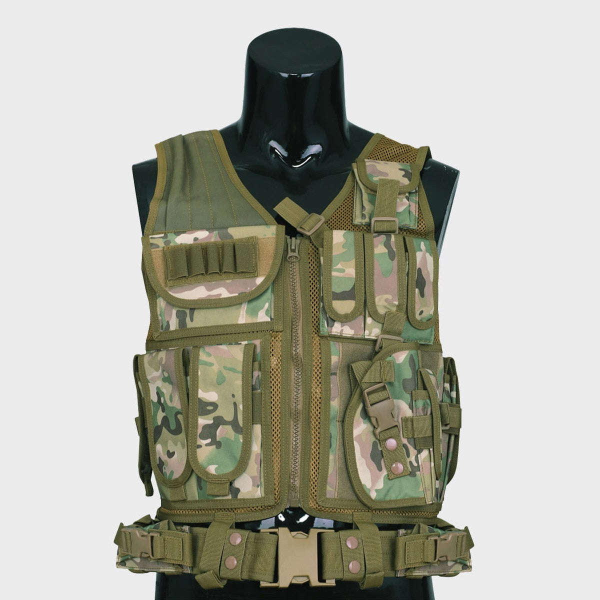 Taktinė liemenė su diržu Husar Multicam - DOMINATOR