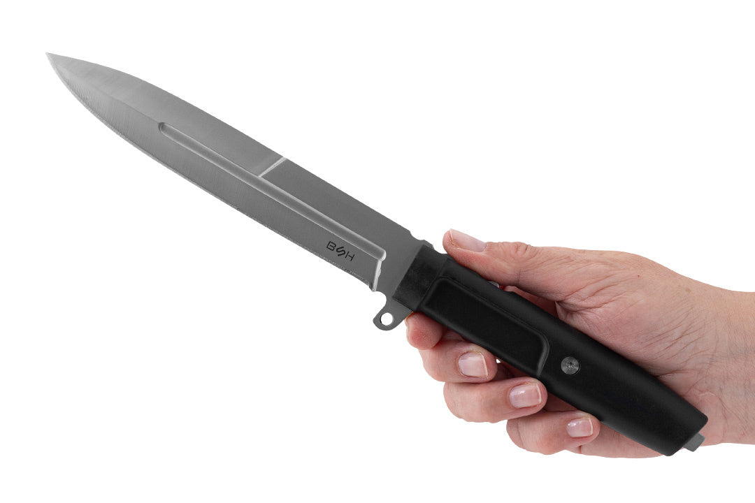 Kariškas šturmo peilis su plastikiniu dėklu - BSH