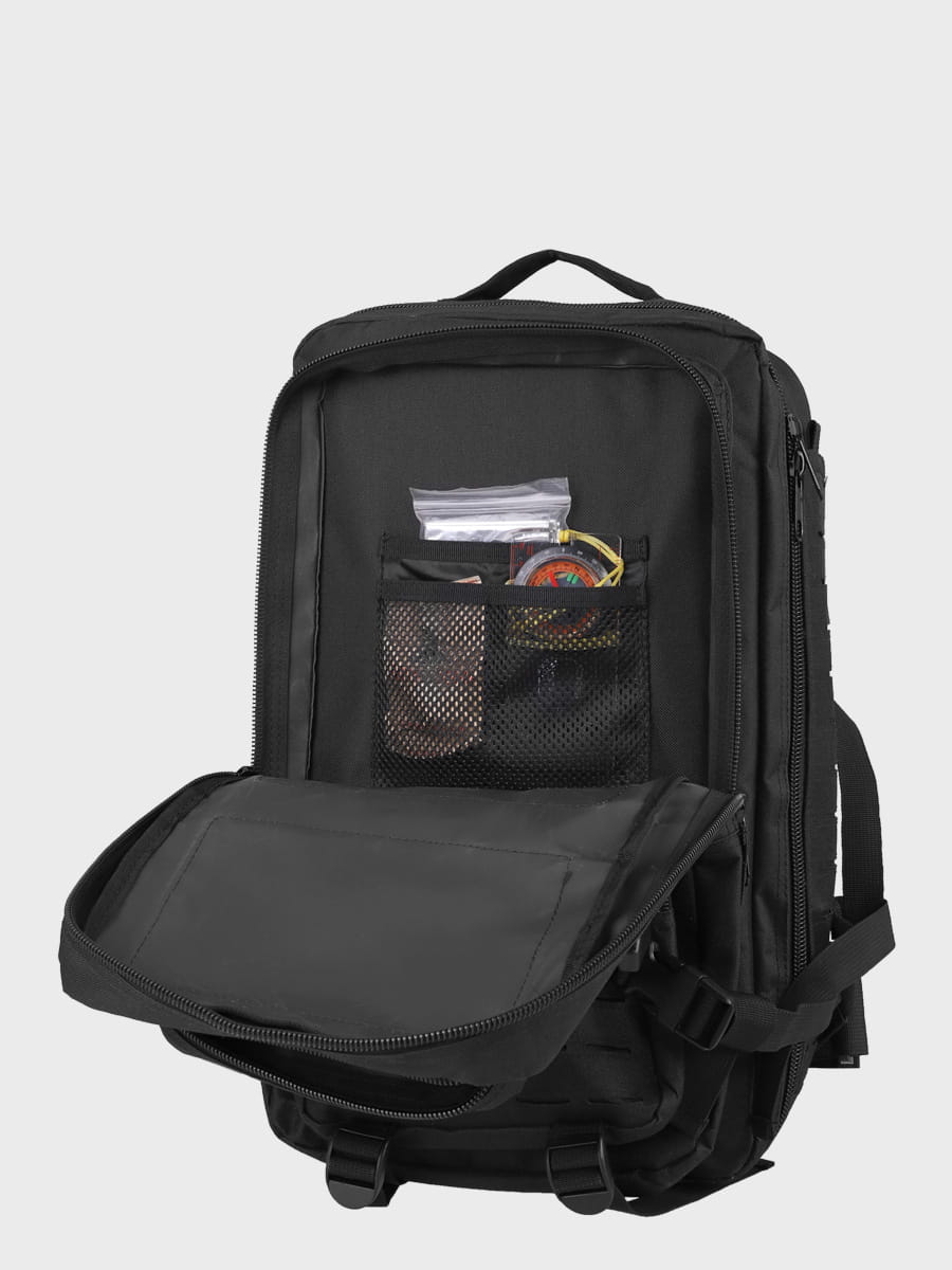 Taktinė kuprinė Warrior Laser Cut 36L Juoda - DOMINATOR