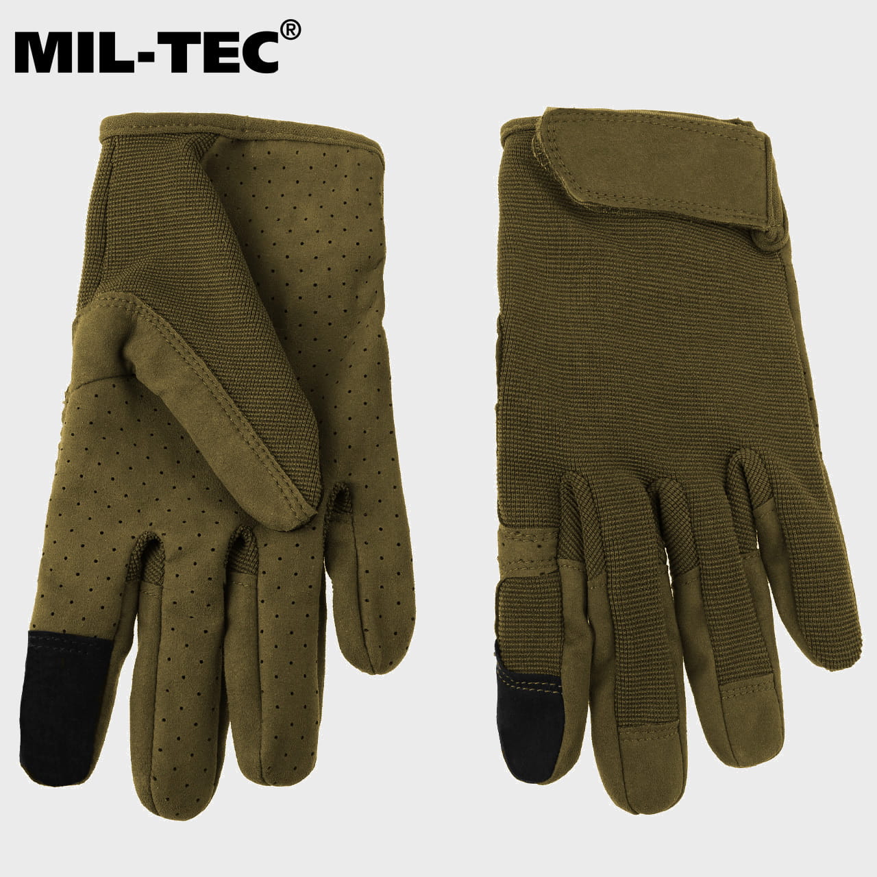 Taktinės pirštines "Combat Touch" Olive - MIL TEC
