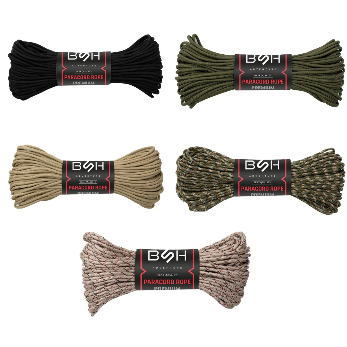 Parakordo virvė Premium Strength 30m (5 spalvos) - BSH
