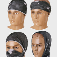Daugiafunkcinė kaklo mova Black Print - DOMINATOR