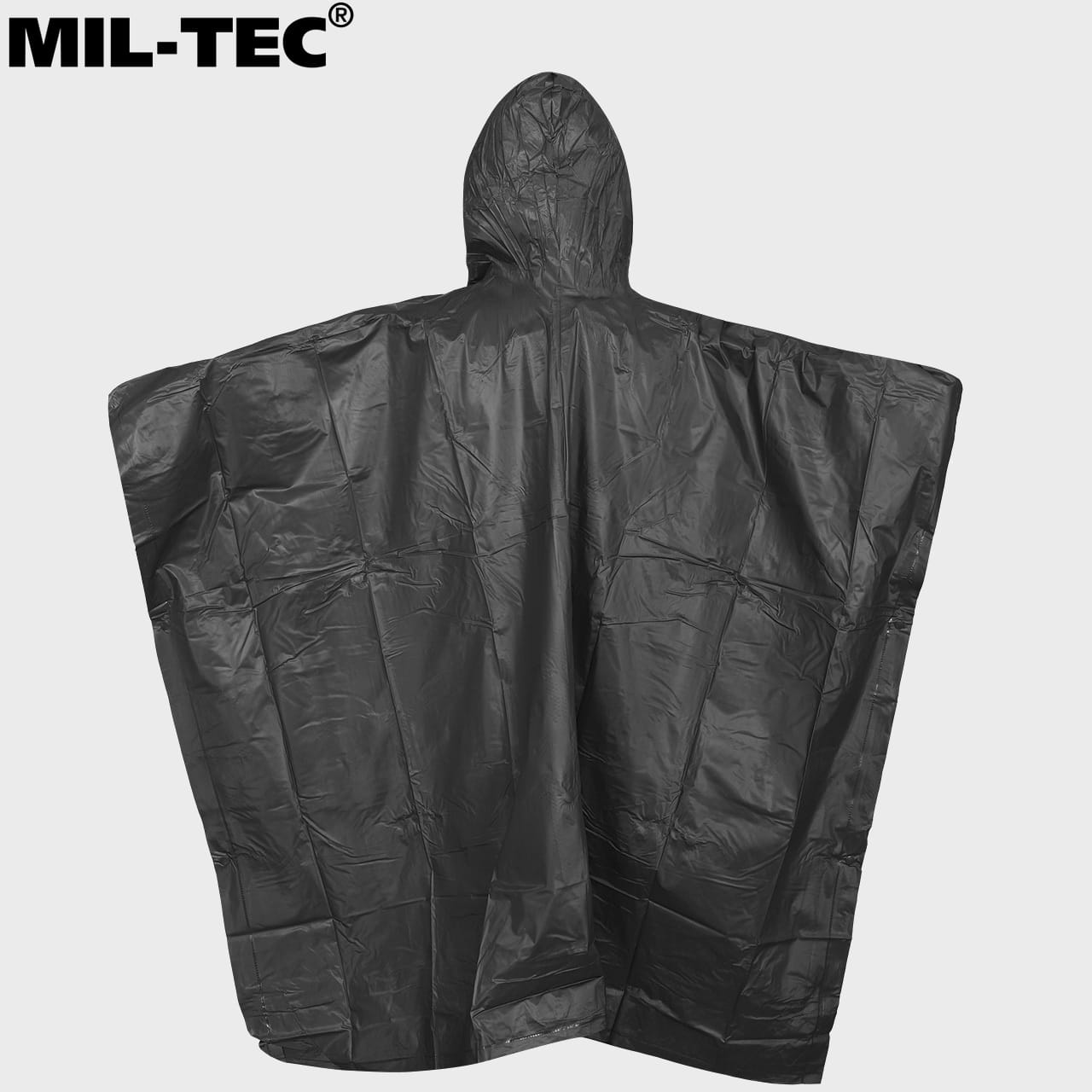 Palapinsiaustė Poncho PVC Juoda - MIL TEC