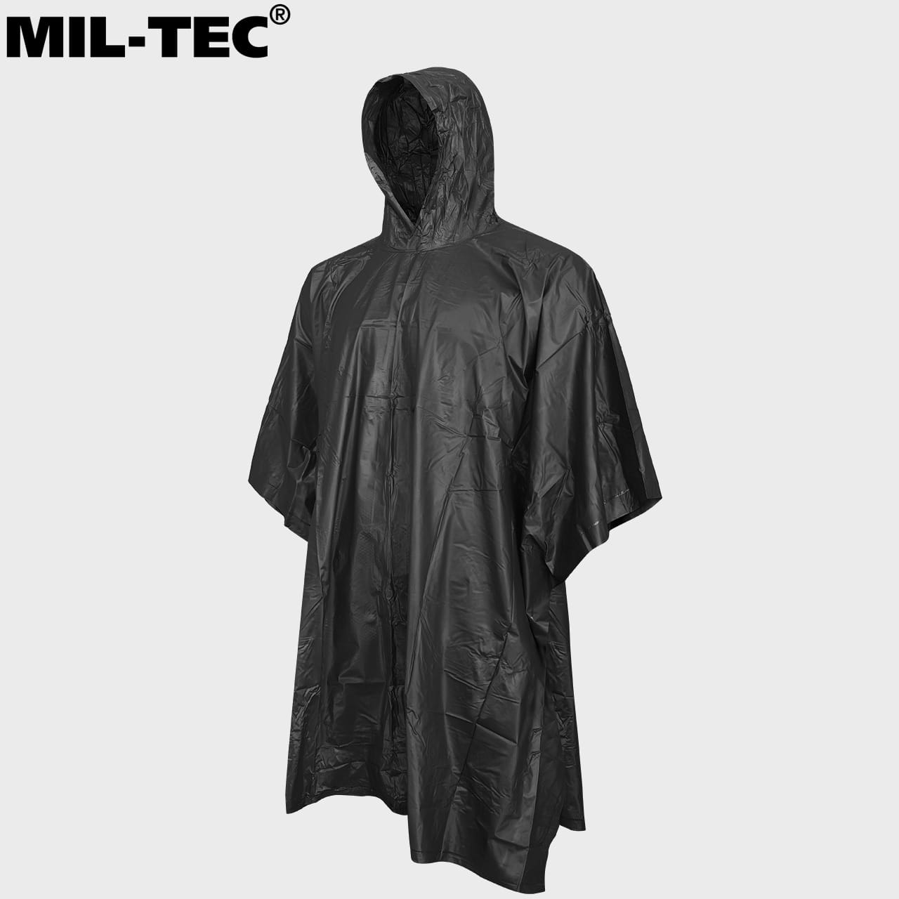 Palapinsiaustė Poncho PVC Juoda - MIL TEC