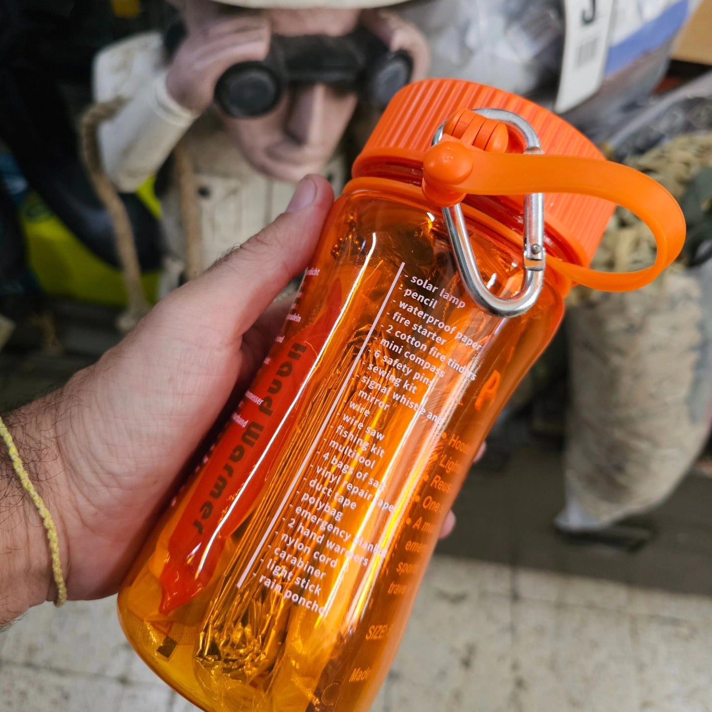 Išgyvenimo rinkinys „Extreme“ 34 dalių su žibintuvėliu - MFH