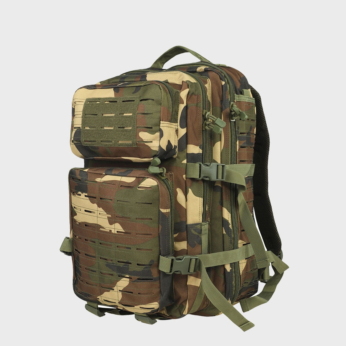 Taktinė kuprinė Warrior Laser Cut 36L Woodland - DOMINATOR